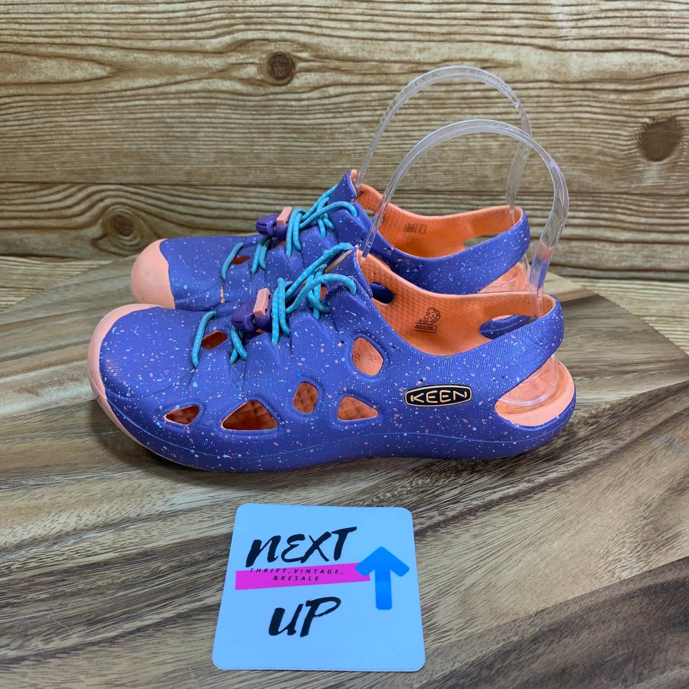 KEEN Rubber Water Hiking Purple Closed Toe Slip On Shoes Girls Kids‎ Outdoor 4Y